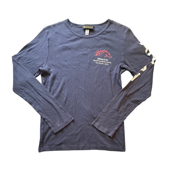 Ariat Shirt Kids Xl Blue Alltech Fei World Equestrian Games Kentucky 2010